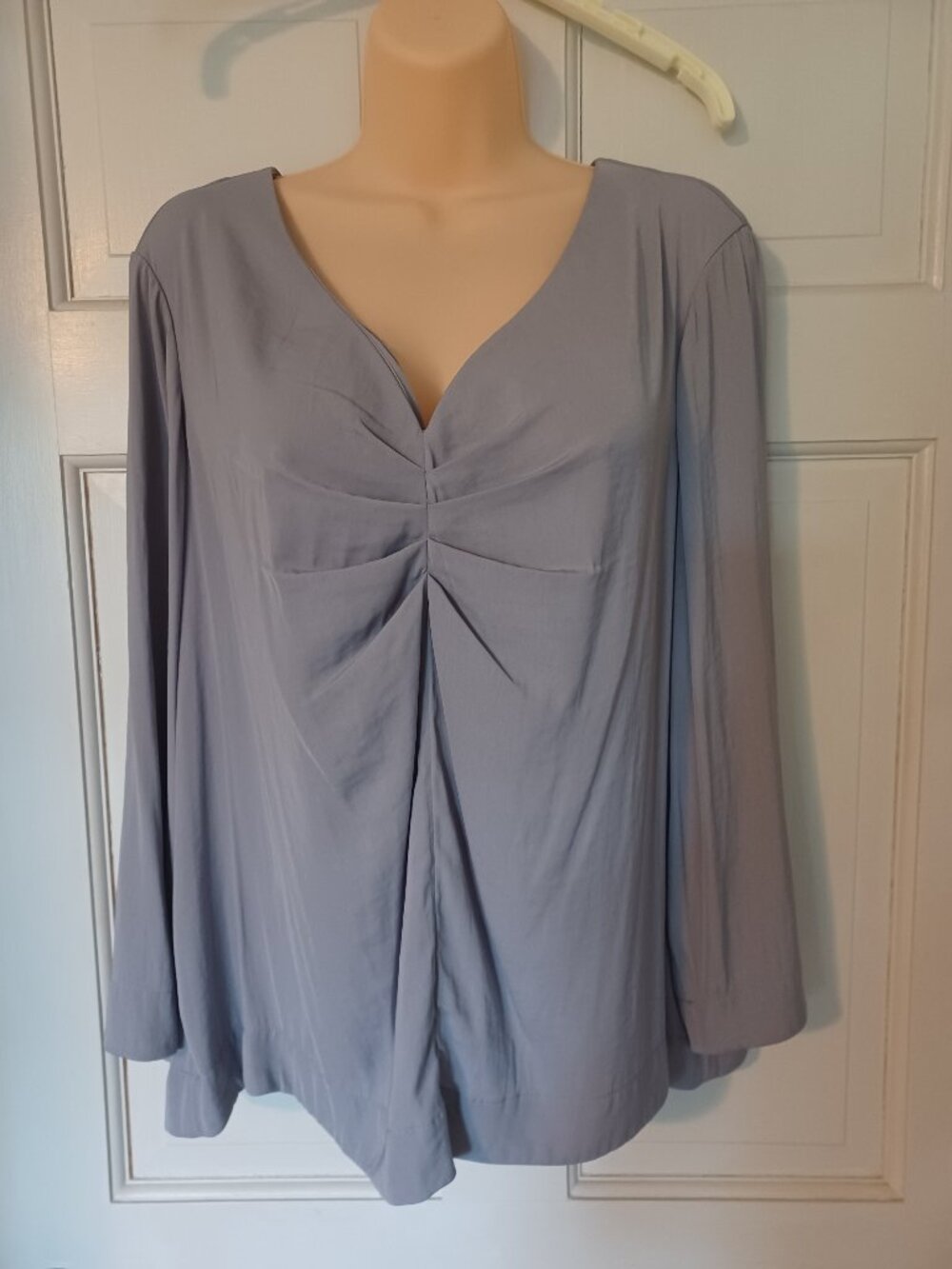 Women's Prologue XL Blouse Top Lilac Gray